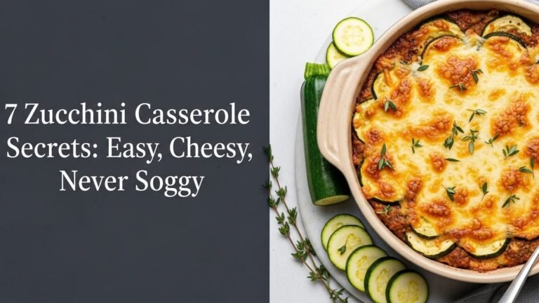 7 Zucchini Casserole Secrets: Easy, Cheesy, Never Soggy