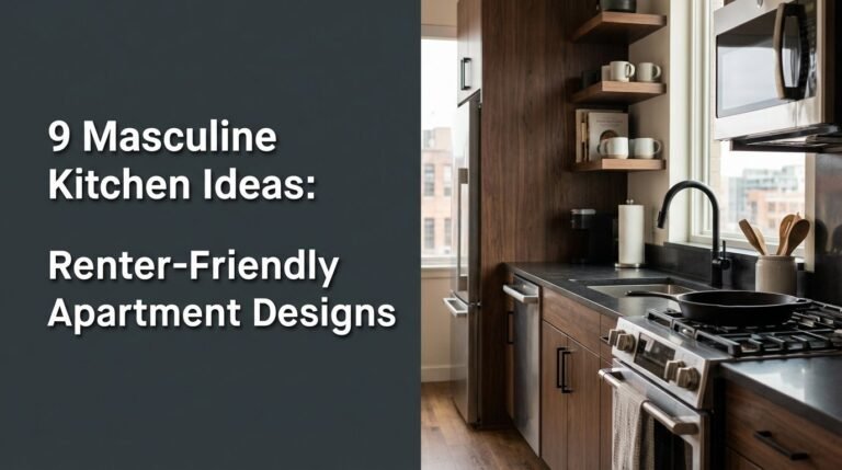 9 Masculine Kitchen Ideas: Renter-Friendly Apartment Designs [year]