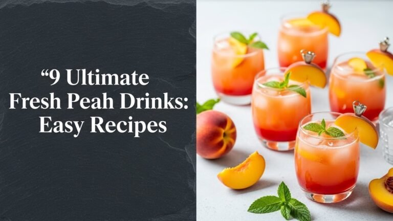9 Ultimate Fresh Peach Drinks: Easy Recipes for [month] [year]