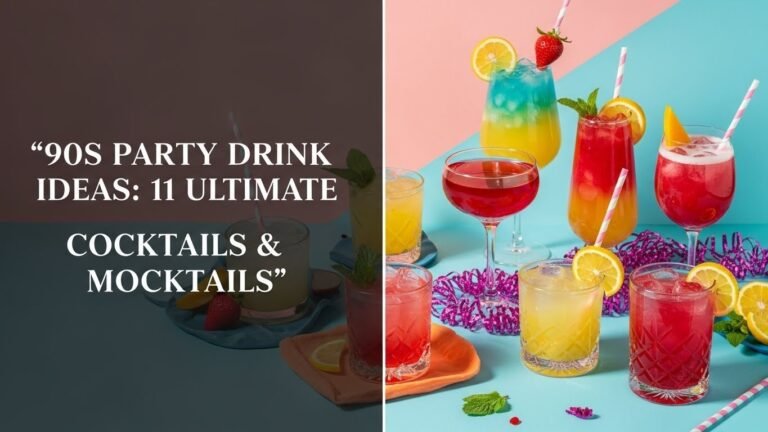 90s Party Drink Ideas: 11 Ultimate Cocktails & Mocktails for [year]
