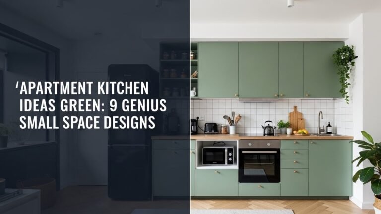 Apartment Kitchen Ideas Green: 9 Genius Small Space Designs