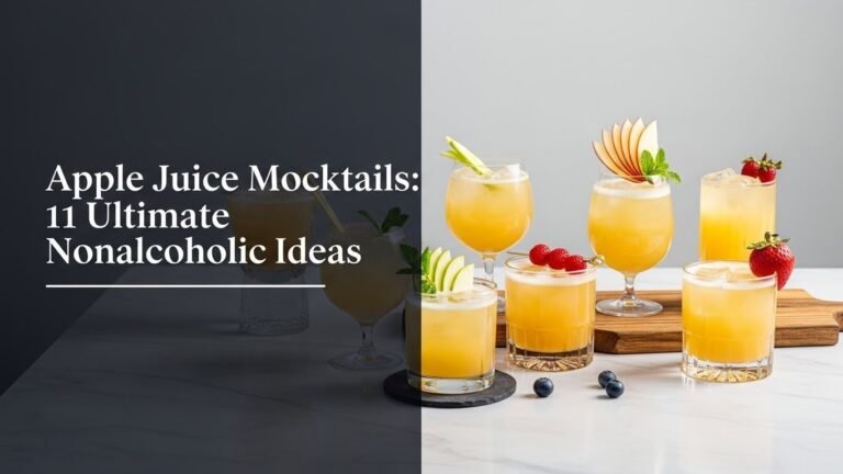 Apple Juice Mocktails: 11 Ultimate Nonalcoholic Ideas