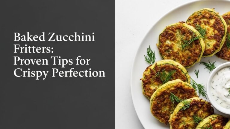 Baked Zucchini Fritters: Proven Tips for Crispy Perfection