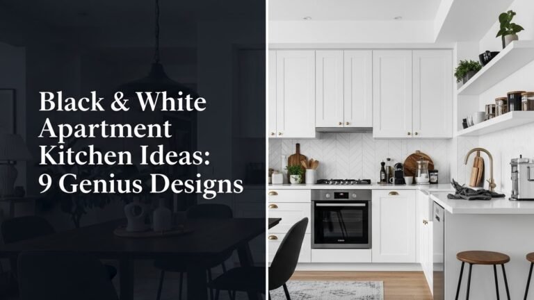 Black & White Apartment Kitchen Ideas: 9 Genius Designs for [year]