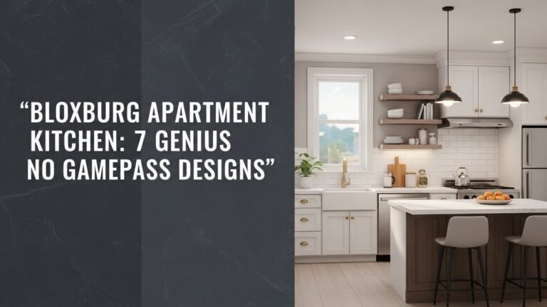 Bloxburg Apartment Kitchen: 7 Genius No Gamepass Designs