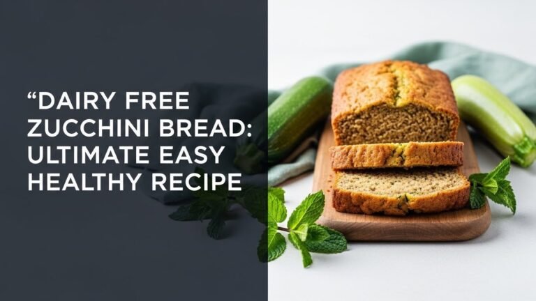 Dairy Free Zucchini Bread: Ultimate Easy Healthy Recipe