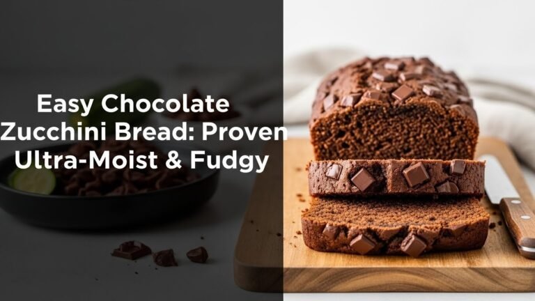 Easy Chocolate Zucchini Bread: Proven Ultra-Moist & Fudgy
