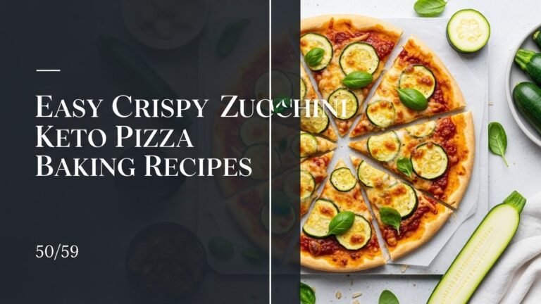 Easy Crispy Zucchini Keto Pizza Baking Recipes