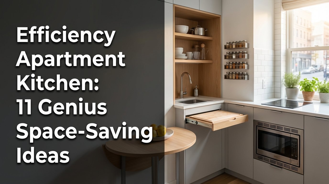 Image showcasing Efficiency Apartment Kitchen: 11 Genius Space-Saving Ideas