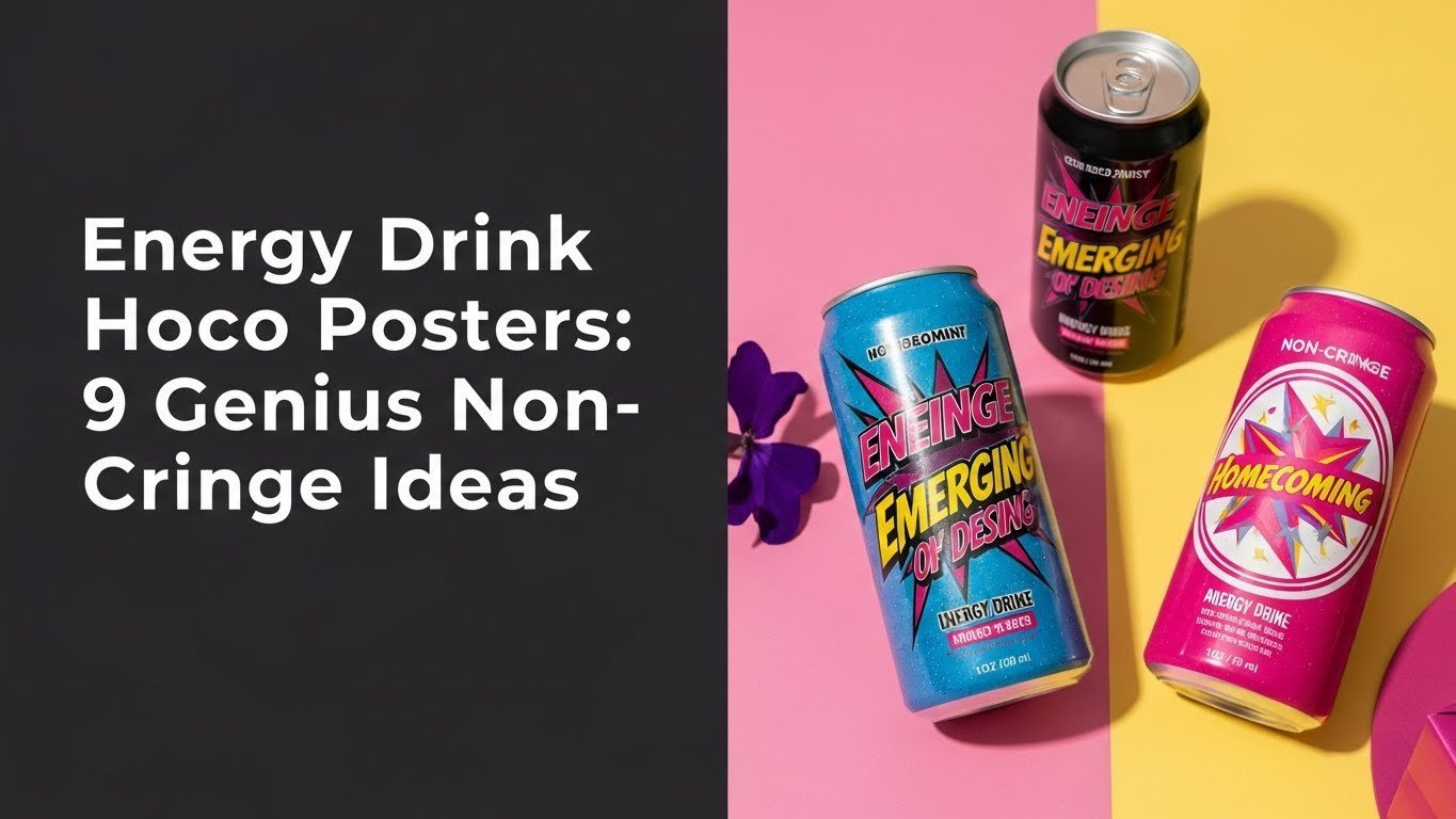 Energy Drink Hoco Posters: 9 Genius Non-Cringe Ideas