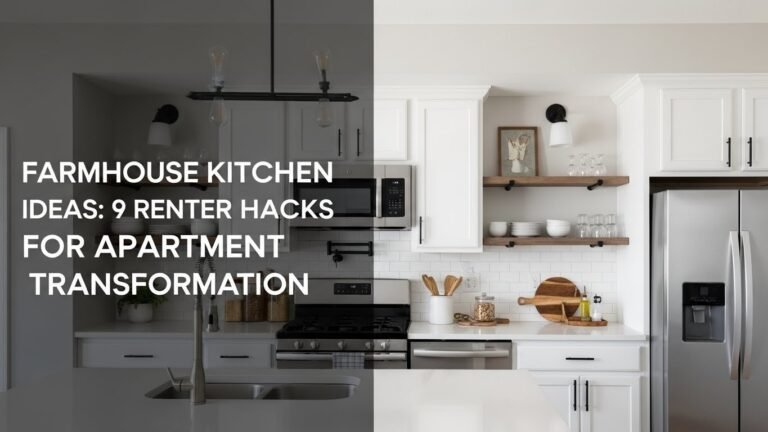 Farmhouse Kitchen Ideas: 9 Renter Hacks for Apartment Transformation