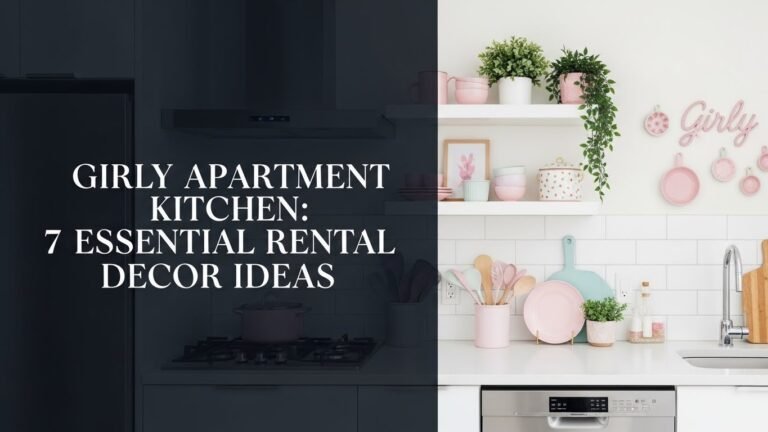 Girly Apartment Kitchen: 7 Essential Rental Decor Ideas [year]