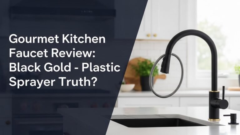 Gourmet Kitchen Faucet Review: Black Gold - Plastic Sprayer Truth?