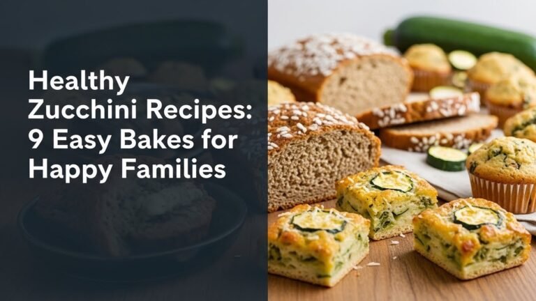 Healthy Zucchini Recipes: 9 Easy Bakes for Happy Families