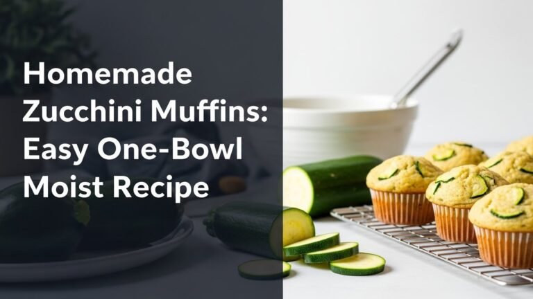 Homemade Zucchini Muffins: Easy One-Bowl Moist Recipe