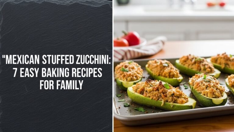 Mexican Stuffed Zucchini: 7 Easy Baking Recipes for Family
