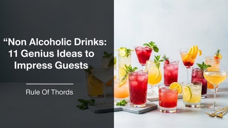 Non Alcoholic Drinks: 11 Genius Ideas to Impress Guests