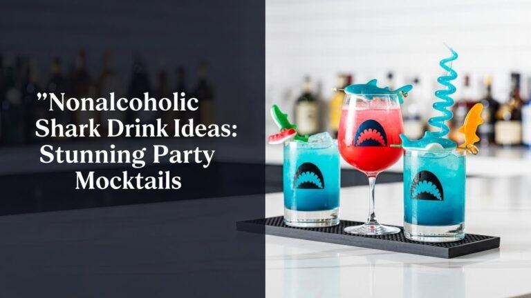 Nonalcoholic Shark Drink Ideas: Stunning Party Mocktails