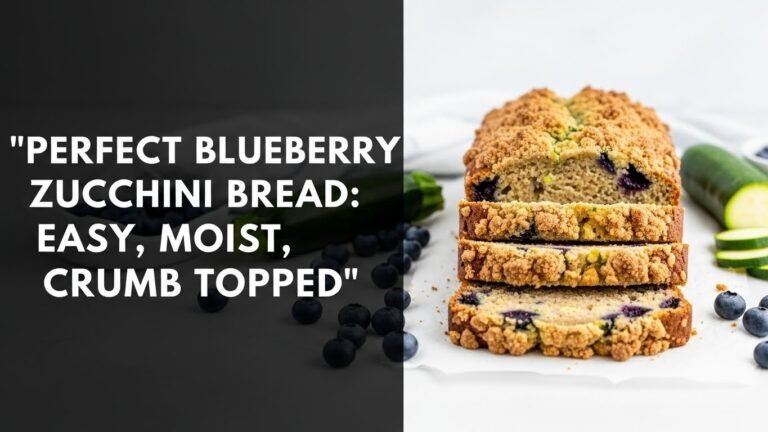 Perfect Blueberry Zucchini Bread: Easy, Moist, Crumb Topped
