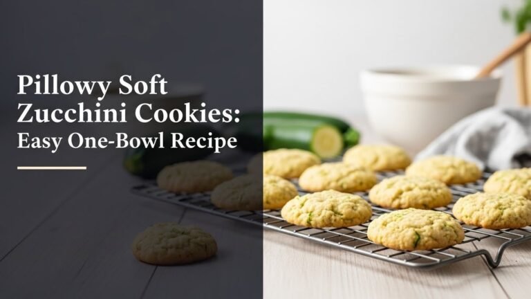 Pillowy Soft Zucchini Cookies: Easy One-Bowl Recipe