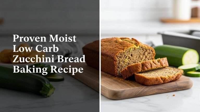 Proven Moist Low Carb Zucchini Bread Baking Recipe