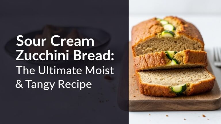 Sour Cream Zucchini Bread: The Ultimate Moist & Tangy Recipe
