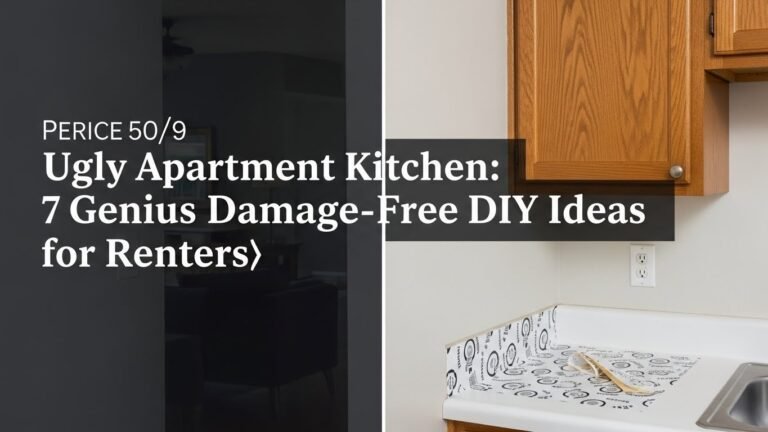 Ugly Apartment Kitchen: 7 Genius Damage-Free DIY Ideas for Renters