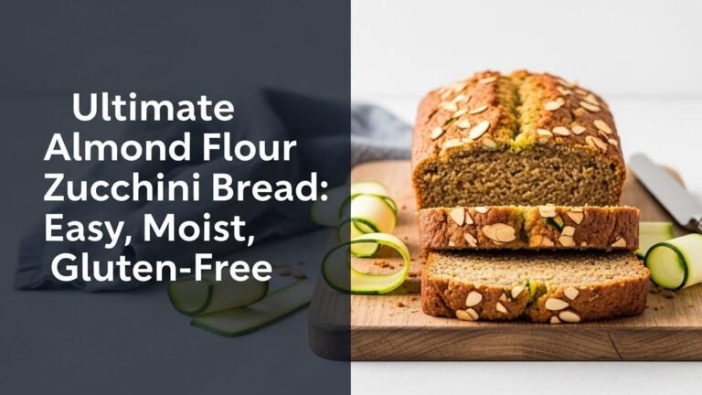 Ultimate Almond Flour Zucchini Bread: Easy, Moist, Gluten-Free
