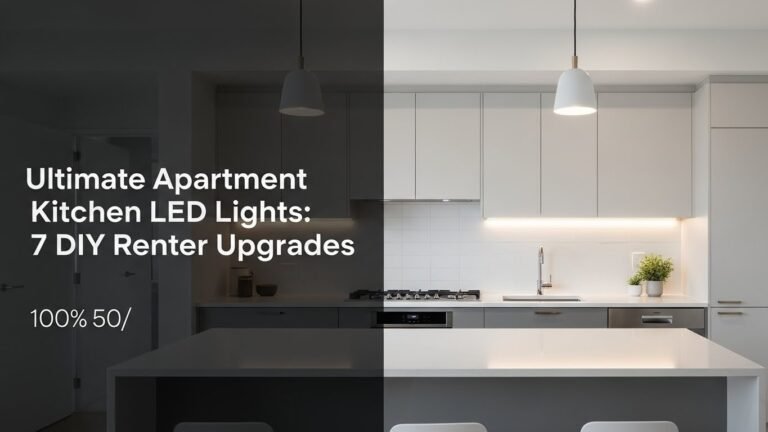 Ultimate Apartment Kitchen LED Lights: 7 DIY Renter Upgrades