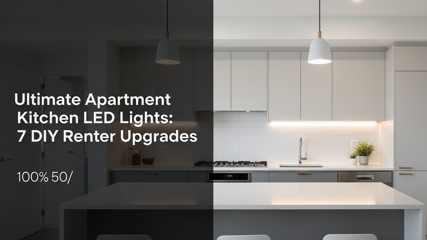 Photo inspiration: Easy DIY Apartment Energy Upgrades Reference: Ultimate Apartment Kitchen Led Lights 7 DIY Renter Upgrades
