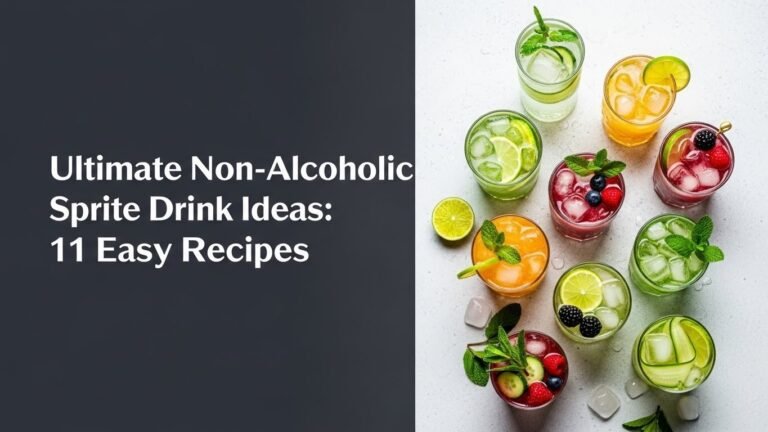 Ultimate Non-Alcoholic Sprite Drink Ideas: 11 Easy Recipes