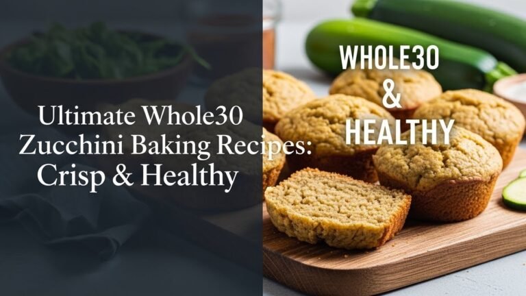Ultimate Whole30 Zucchini Baking Recipes: Crisp & Healthy