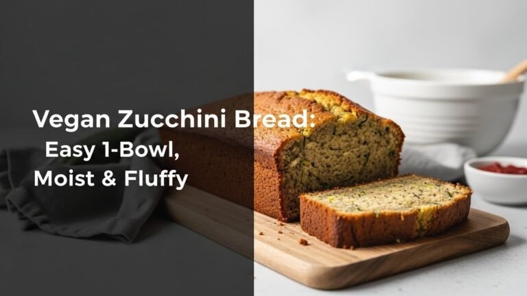 Vegan Zucchini Bread: Easy 1-Bowl, Moist & Fluffy