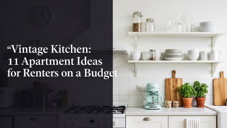 Vintage Kitchen: 11 Apartment Ideas for Renters on a Budget [year]