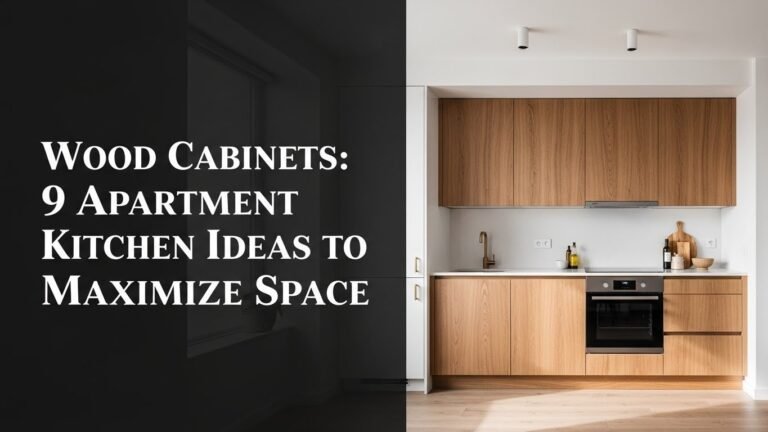 Wood Cabinets: 9 Apartment Kitchen Ideas to Maximize Space