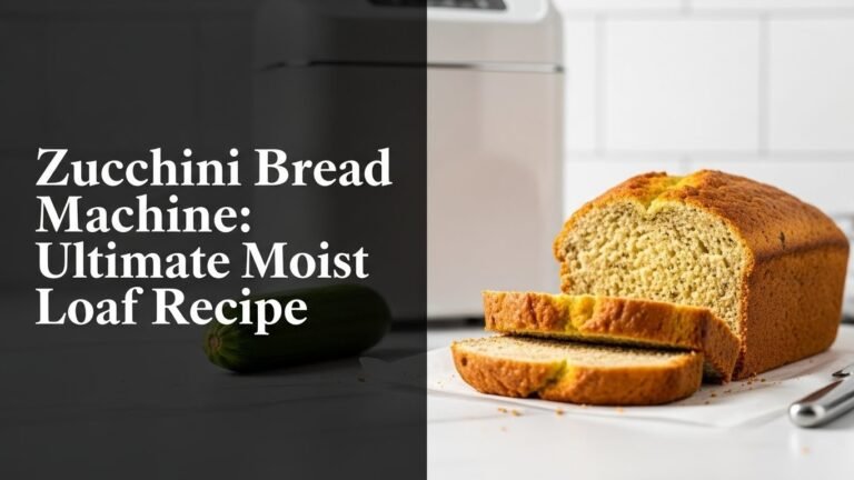 Zucchini Bread Machine: Ultimate Moist Loaf Recipe