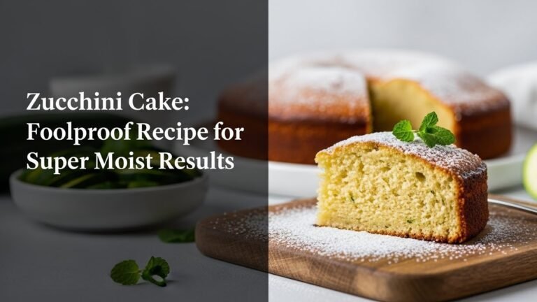 Zucchini Cake: Foolproof Recipe for Super Moist Results