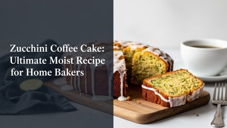 Zucchini Coffee Cake: Ultimate Moist Recipe for Home Bakers