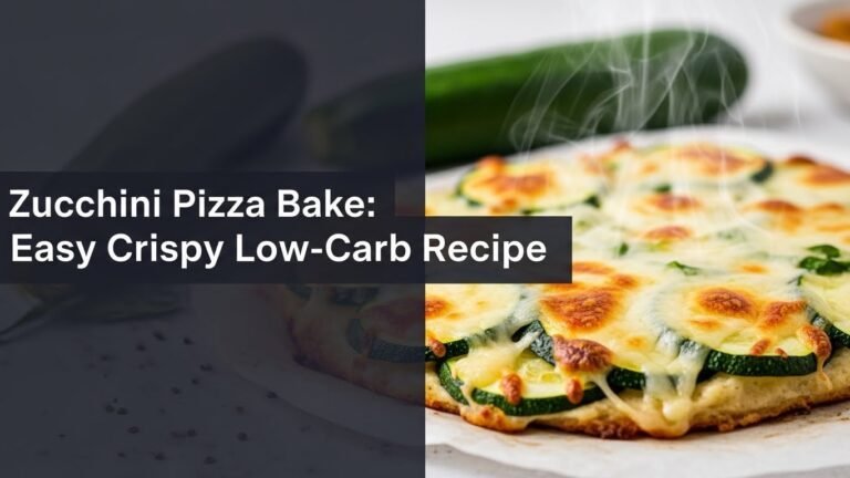 Zucchini Pizza Bake: Easy Crispy Low-Carb Recipe