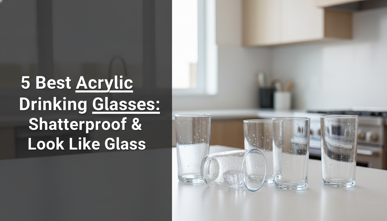 5 Best Acrylic Drinking Glasses: Shatterproof & Look Like Glass