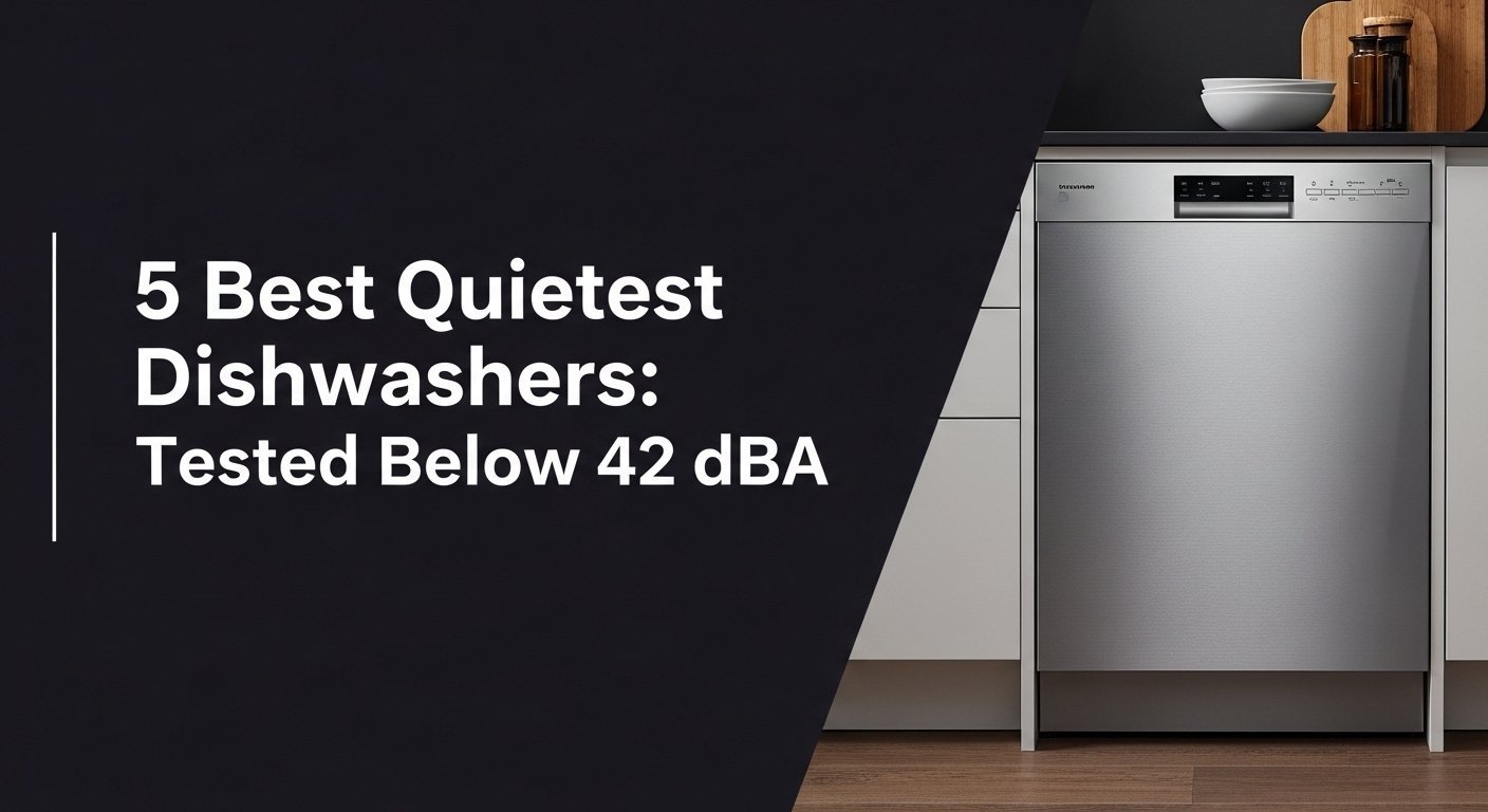 5 Best Quietest Dishwashers: Tested Below 42 DBA