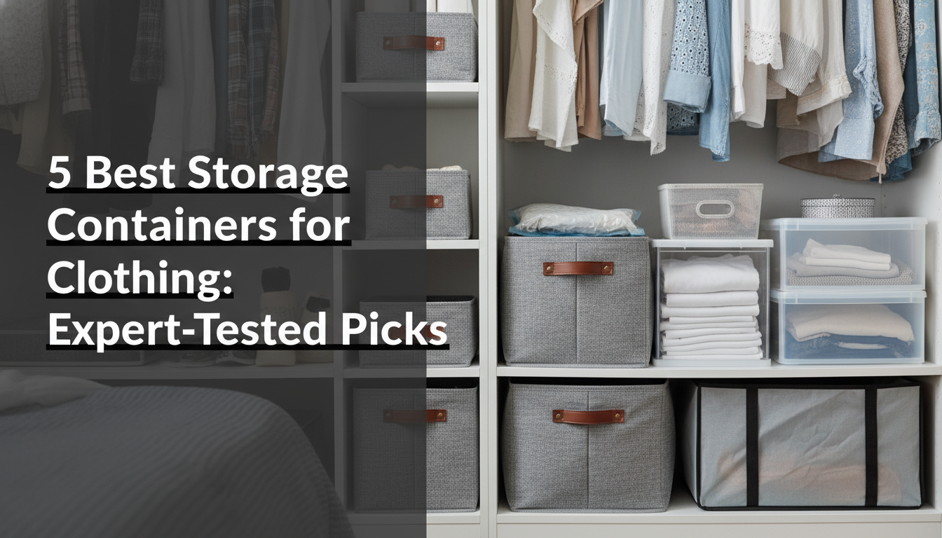 5 Best Storage Containers For Clothing: Expert-Tested 2026 Picks