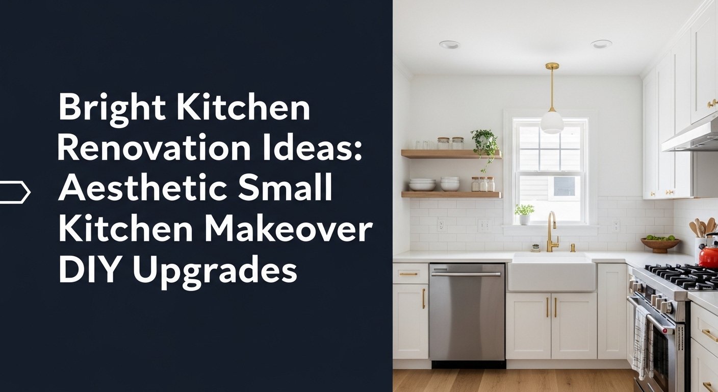Curated visual reference: Fresh Look at Bright Kitchen Renovation Ideas Aesthetic Small Kitchen Makeover DIY