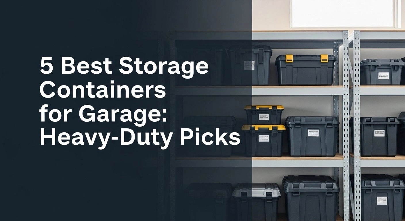 5 Best Storage Containers For Garage: Heavy-Duty Picks