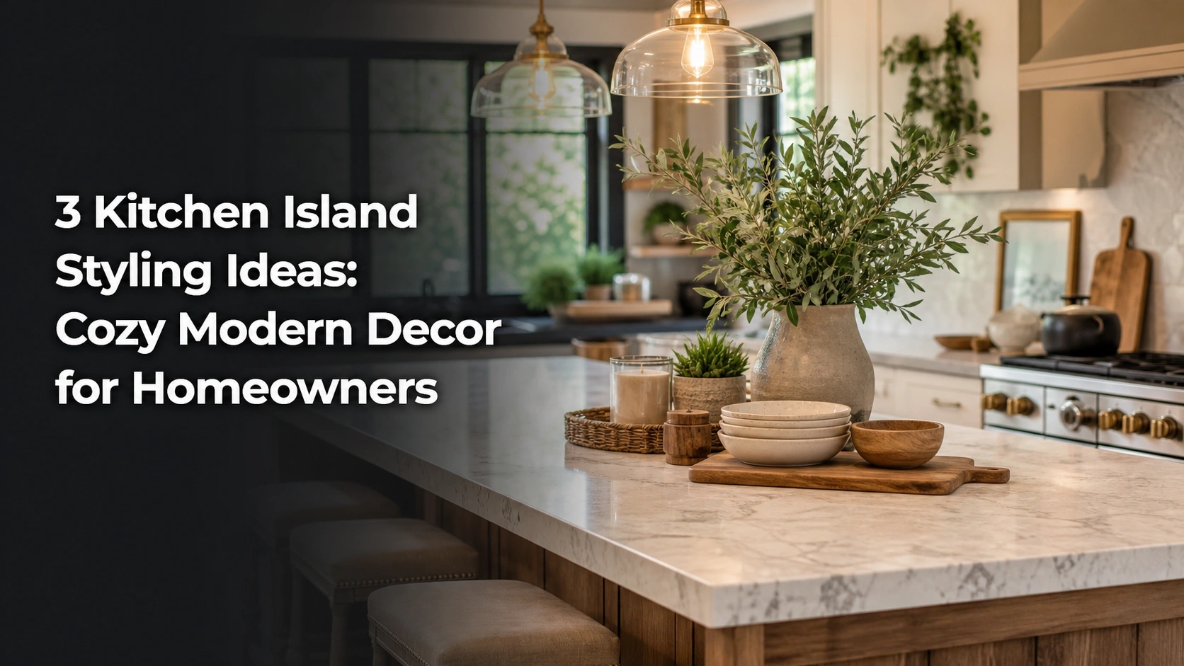3 Kitchen Island Styling Ideas: Cozy Modern Decor For Homeowners