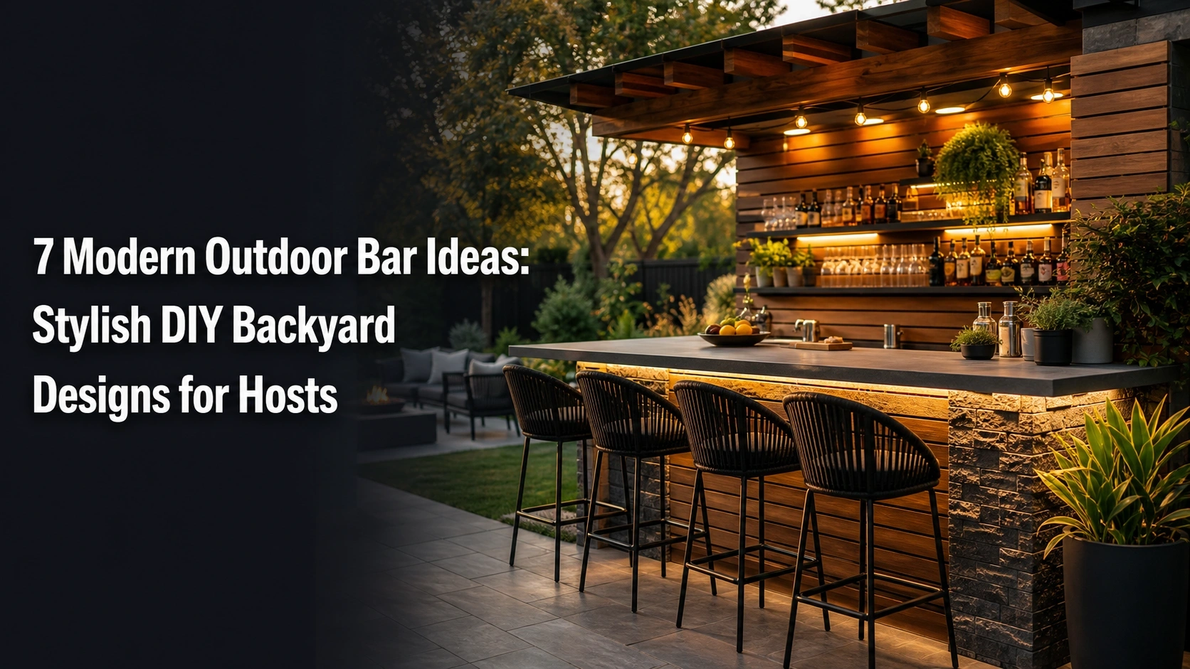 7 Modern Outdoor Bar Ideas: Stylish DIY Backyard Designs For Hosts
