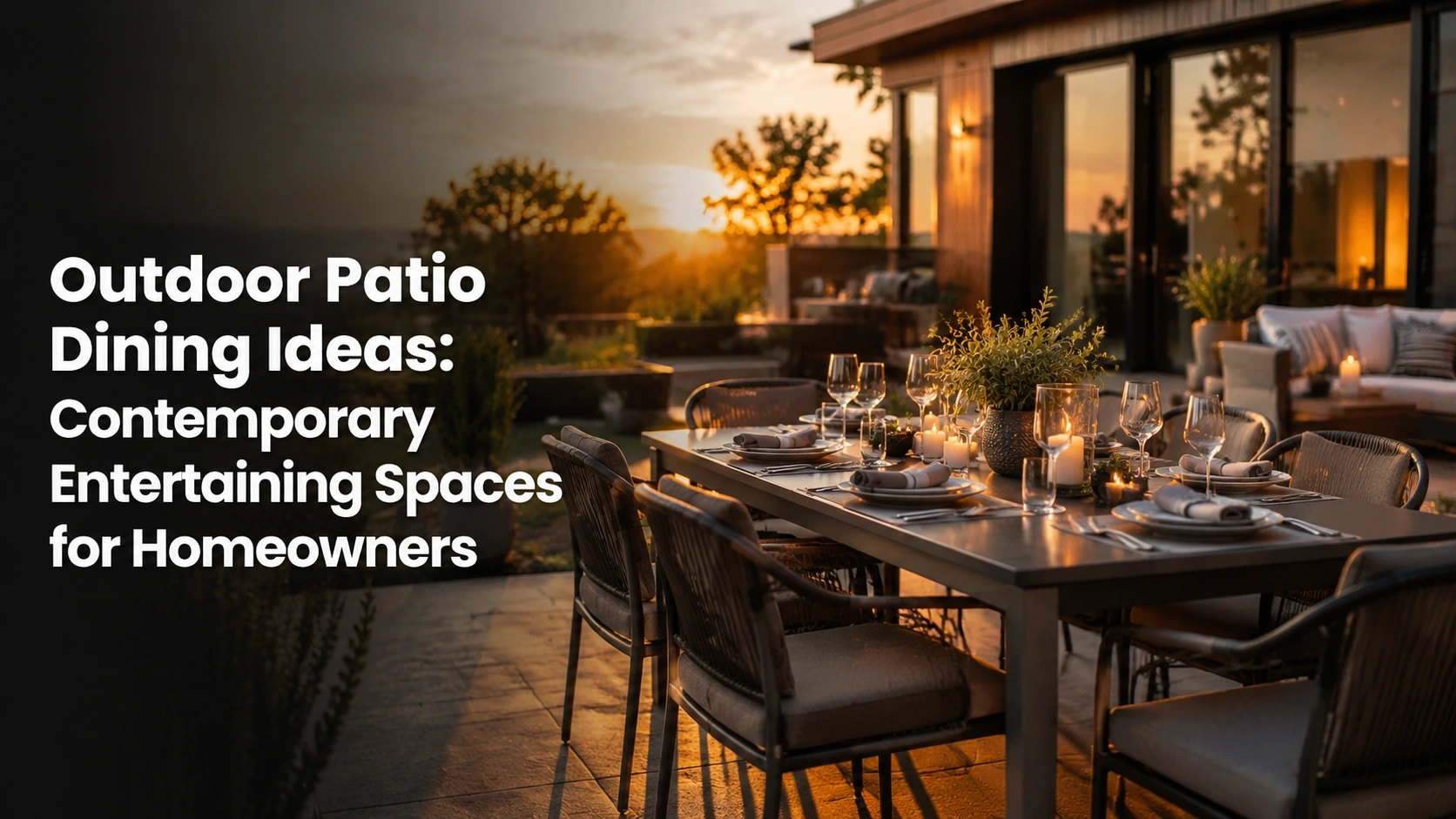 Outdoor Patio Dining Ideas: Contemporary Entertaining Spaces For Homeowners